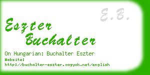 eszter buchalter business card